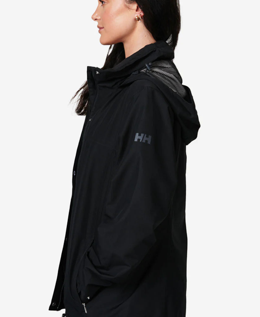Helly Hansen Women's Aden Rain Jacket Regnjakke Dame - Black -