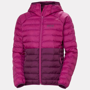 Helly Hansen Women's Banff Hooded Plus Insulator Vinterjakke Dame Plus Size - Dark Magenta