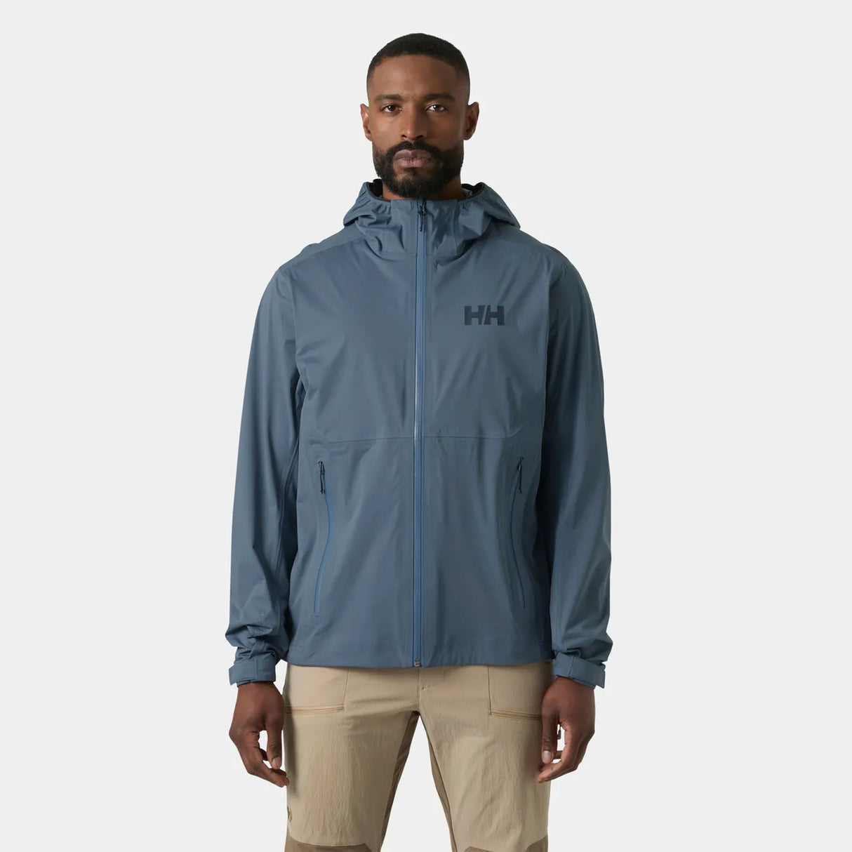 Helly Hansen Men's Momentum 3-Layer Stretch Jacket Regnjakke Herre - Washed Navy - Washed Navy