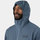 Helly Hansen Men's Momentum 3-Layer Stretch Jacket Regnjakke Herre - Washed Navy -