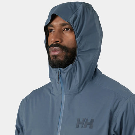 Helly Hansen Men's Momentum 3-Layer Stretch Jacket Regnjakke Herre - Washed Navy -