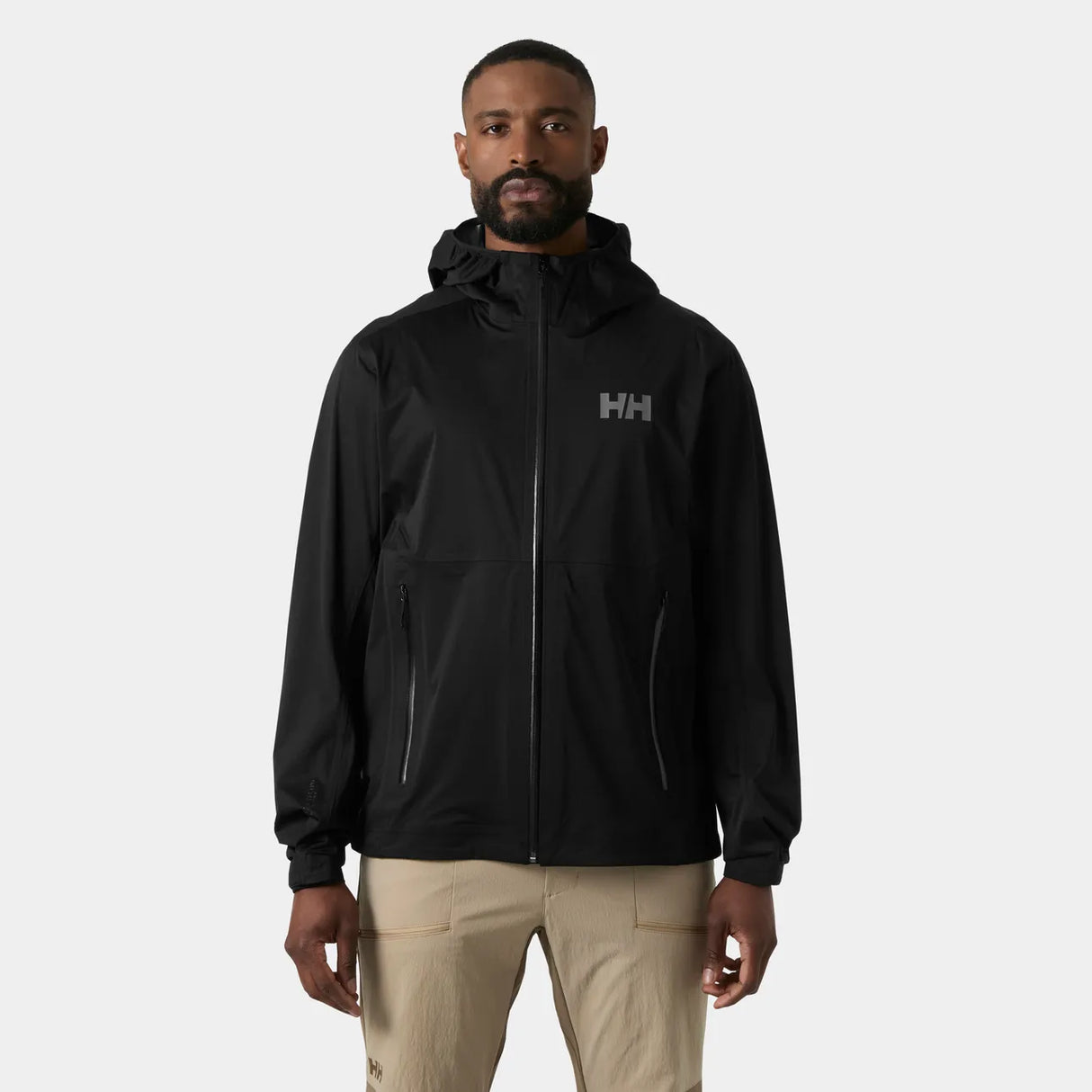Helly Hansen Men's Momentum 3-Layer Stretch Jacket Regnjakke Herre - Black - Black