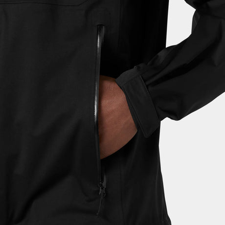Helly Hansen Men's Momentum 3-Layer Stretch Jacket Regnjakke Herre - Black -