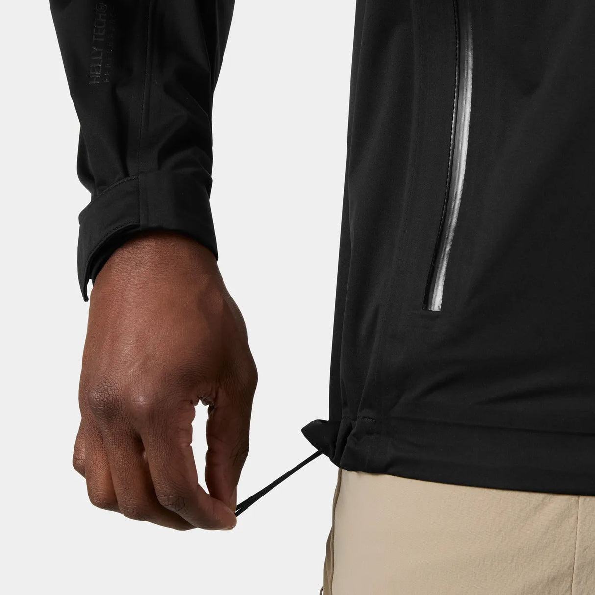 Helly Hansen Men's Momentum 3-Layer Stretch Jacket Regnjakke Herre - Black -
