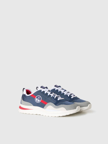 North Sails Horizon Jet Sneakers Herre - Dark Denim-Gray-Red -