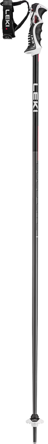 Leki Bold Lite S Skistave - Dark Anthracite - Bright Red - Black