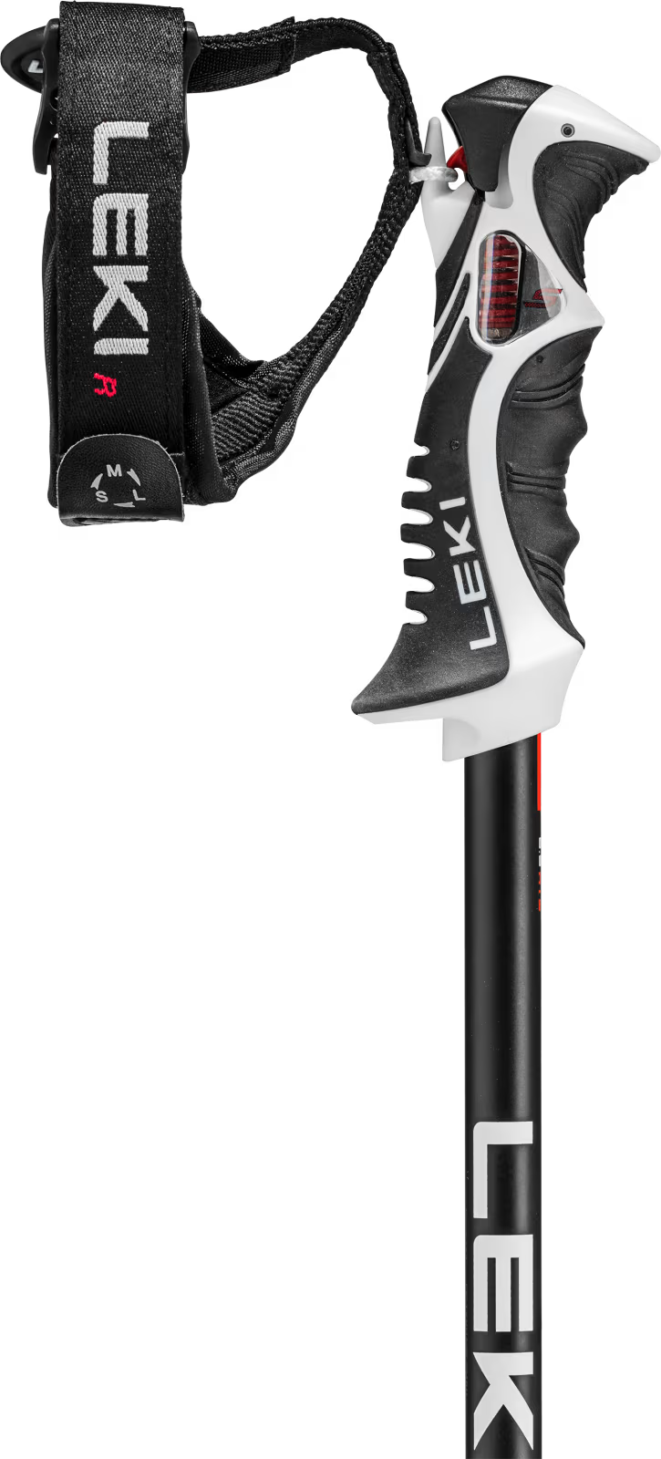 Leki Bold Lite S Skistave - Dark Anthracite - Bright Red - Black