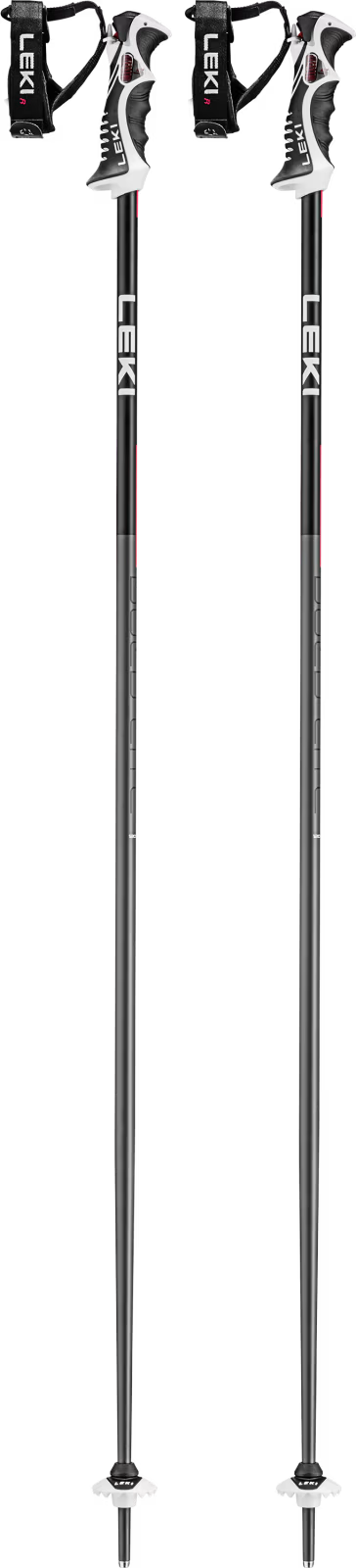 Leki Bold Lite S Skistave - Dark Anthracite - Bright Red - Black