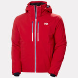Helly Hansen Men's Alpha LIFALOFT Insulated Ski Jacket Skijakke Herre - Red - Red