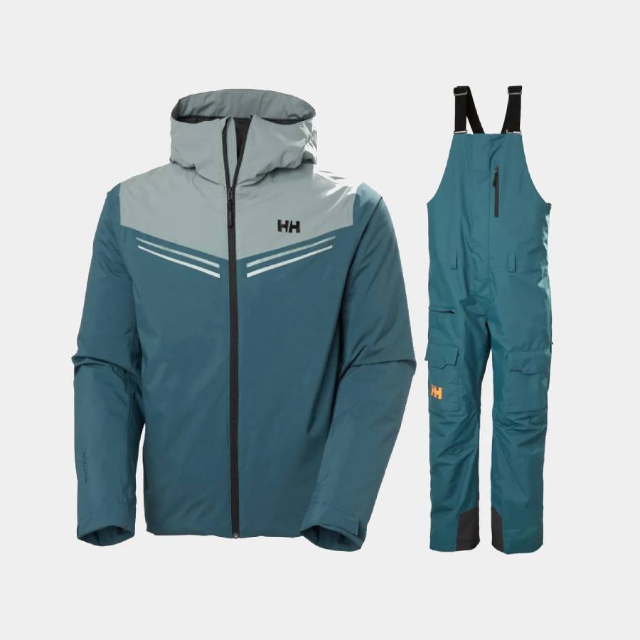 Helly Hansen Men's Alpine & Sogn Bib Cargo Skisæt Herre - Dark Creek