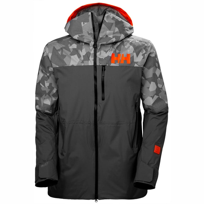 Helly Hansen Men's Straightline / Sogn Skisæt Herre - Quiet Shade Camo / Neon Orange