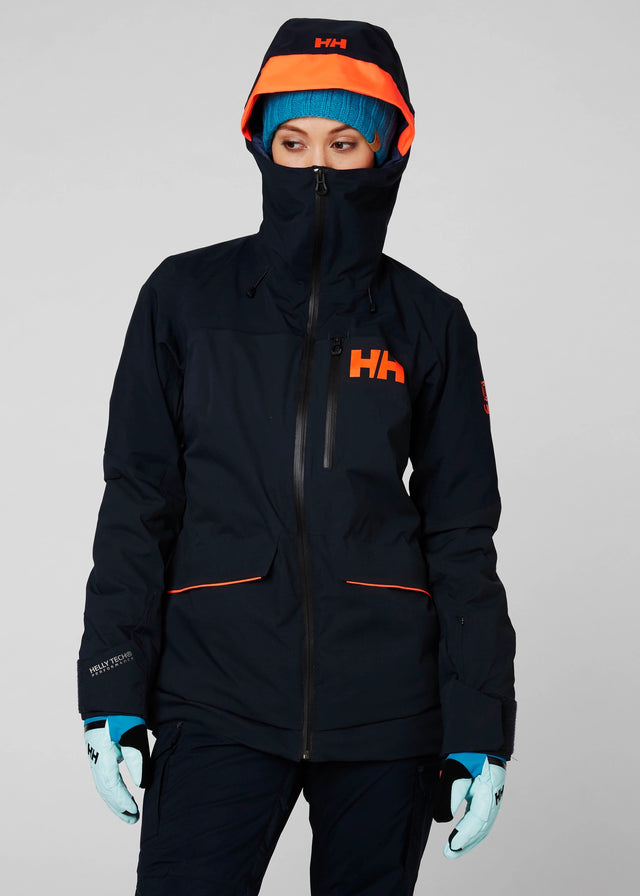 Helly Hansen Women's Powchaser Lifaloft Ski Jacket Skijakke Dame - Navy - Navy