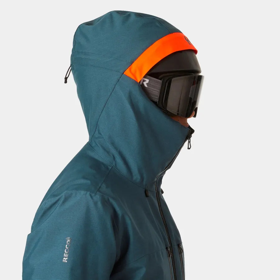 Helly Hansen Men's Garibaldi / Sogn Skisæt Herre - Dark Creek / Neon Orange -