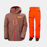 Helly Hansen Men's Garibaldi / Sogn Skisæt Herre - Redwood / Neon Orange