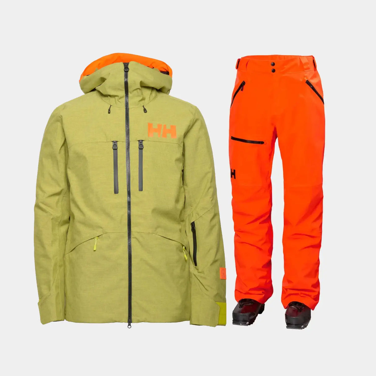 Helly Hansen Men's Garibaldi / Sogn Skisæt Herre - Sweet Lime / Neon Orange - 2XL