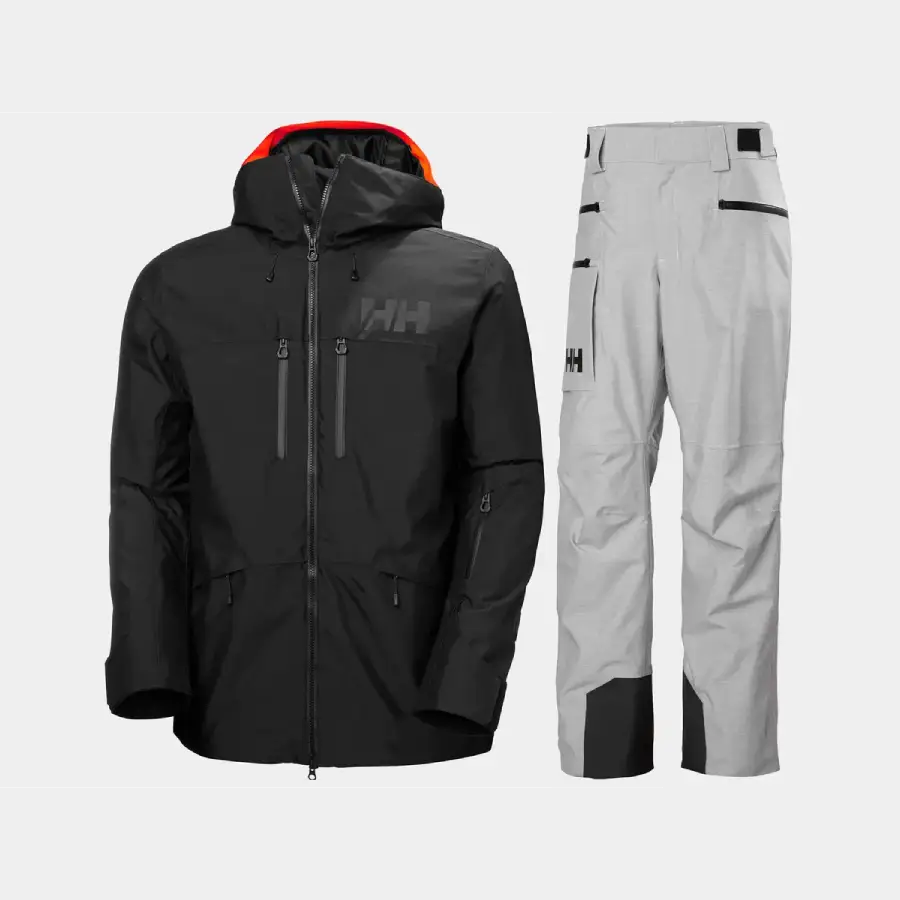 Helly Hansen Men's Garibaldi 2.0 Skisæt Herre - Black / Grey Melange