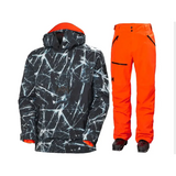 Helly Hansen Men's ULLR D / Sogn Skisæt Herre - Black Ice / Neon Orange