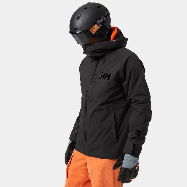 Helly Hansen Men's Powderface / Sogn Skisæt Herre - Black / Neon Orange -