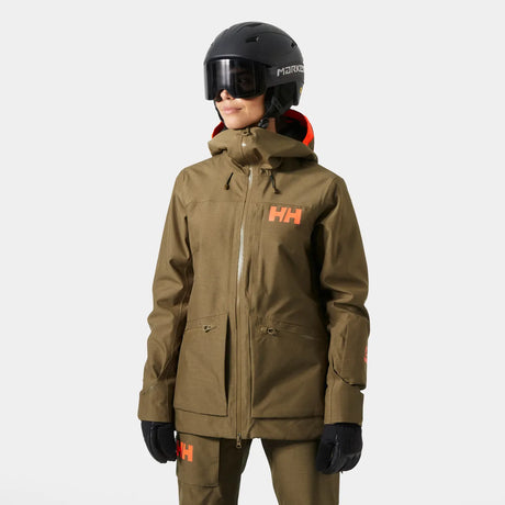 Helly Hansen Women's Powderqueen 3.0 Ski Jacket Skijakke Dame - Sepia - Sepia