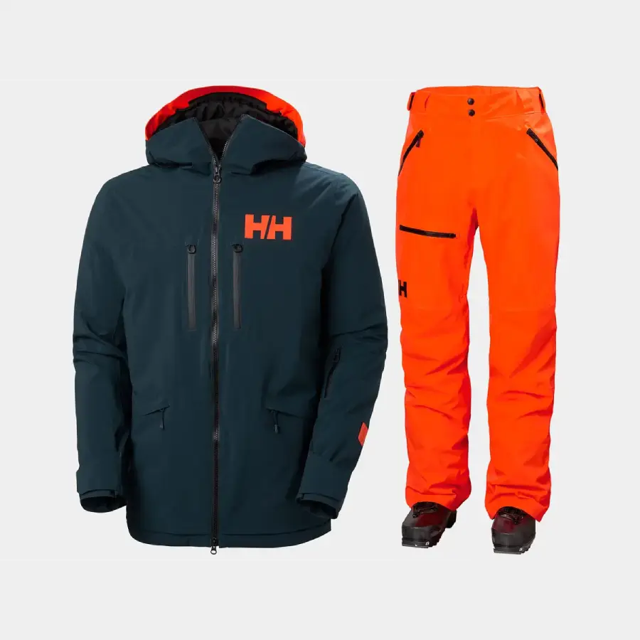 Helly Hansen Men's Garibaldi Infinity / Sogn Skisæt Herre - Midnight / Neon Orange - 2XL