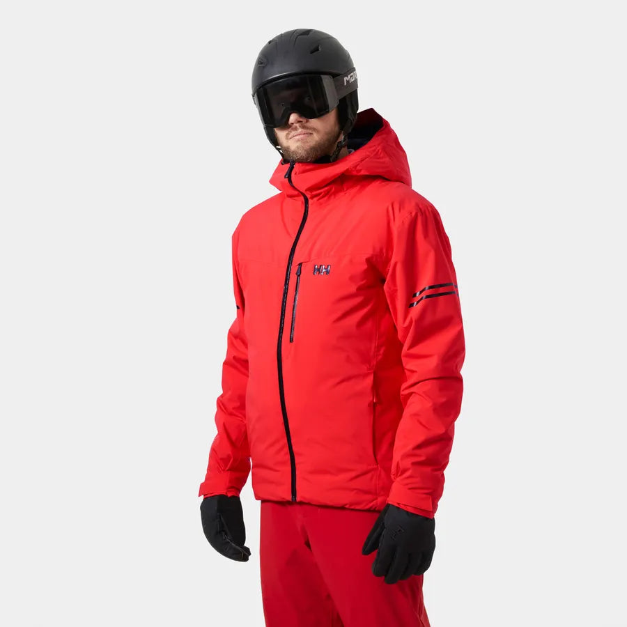 Helly Hansen Men's Swift Team Insulated Ski Jacket Skijakke Herre - Alert Red