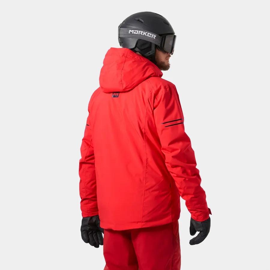 Helly Hansen Men's Swift Team Insulated Ski Jacket Skijakke Herre - Alert Red