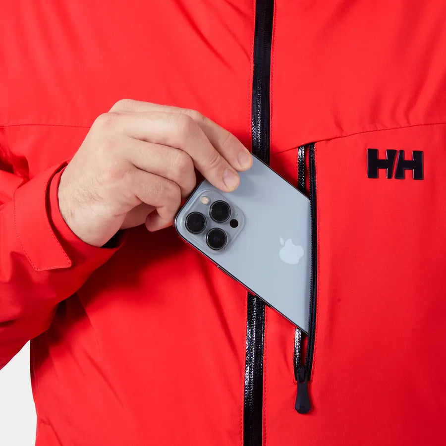 Helly Hansen Men's Swift Team Insulated Ski Jacket Skijakke Herre - Alert Red