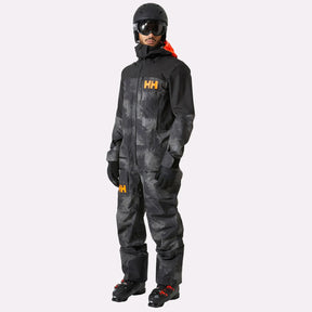 Helly Hansen Unisex Chugach Infinity Printed Suit Skidragt - Dame / Herre - Black Marble - Black Marble