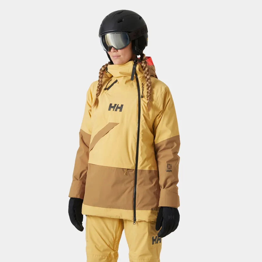 Helly Hansen Women's Powchaser Asymmetric / Legendary Bib Skisæt Dame - Sand / Lynx -