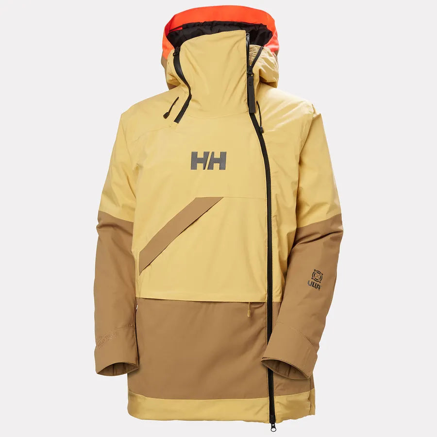 Helly Hansen Women's Powchaser Asymmetric / Legendary Bib Skisæt Dame - Sand / Lynx -