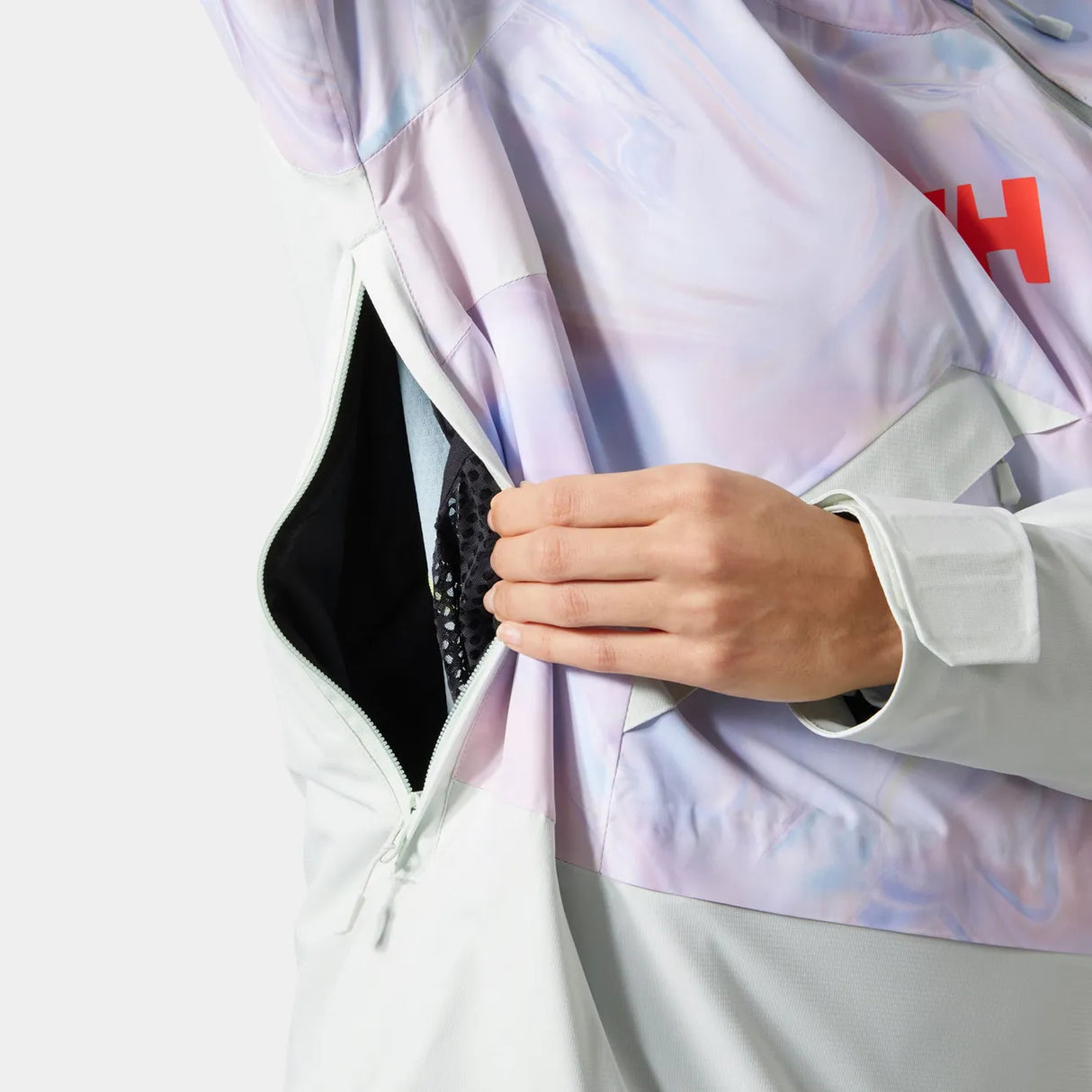 Helly Hansen Women's Powchaser Asymmetric Ski Jacket Skijakke Dame - Reflections -