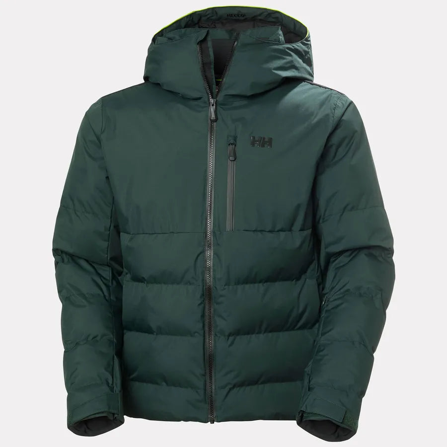 Helly Hansen Men's Kvitfjell Race Puffy Ski Jacket Skijakke Herre - Dark Jungle - - 66043_418-4-front