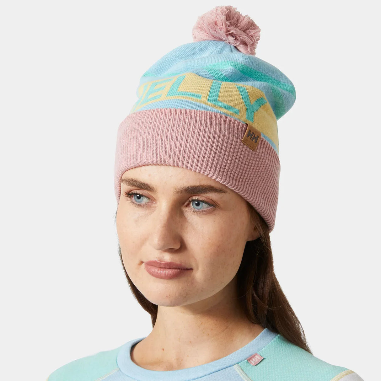 Helly Hansen Unisex Ridgeline Retro Ski Beanie Skihue Dame / Herre - Light Cyan - Light Cyan