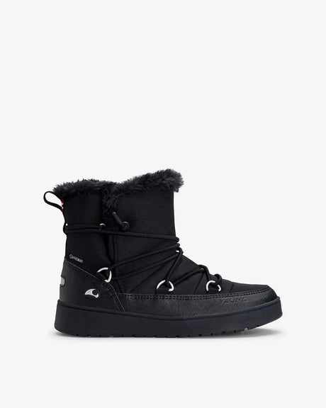 Viking Snofnugg Mid GTX Warm Vinterstøvler Børn - Black - Black