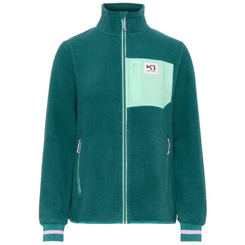 Kari Traa Røthe Midlayer Fleecetrøje Dame - Peacock