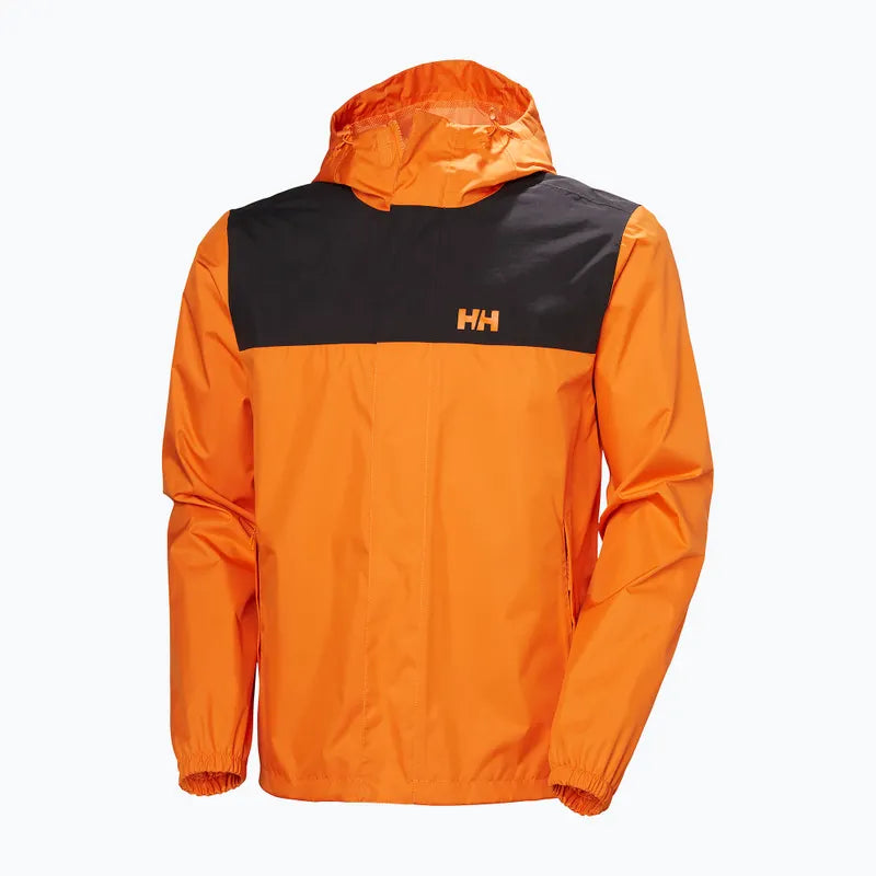 Helly Hansen Men's Vancouver Rain Jacket Regnjakke Herre - Orange Peel