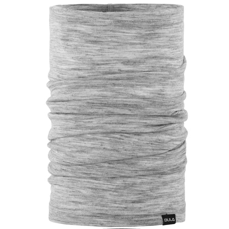 Bula Solid Wool Tube Halsedisse Herre - 100% merinould - Grey Melange - Grey Melange One-size