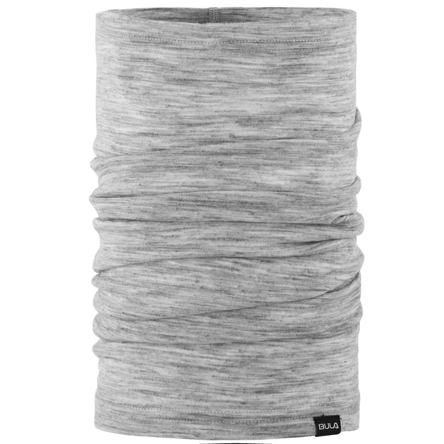 Bula Solid Wool Tube Halsedisse Herre - 100% merinould - Grey Melange - Grey Melange One-size