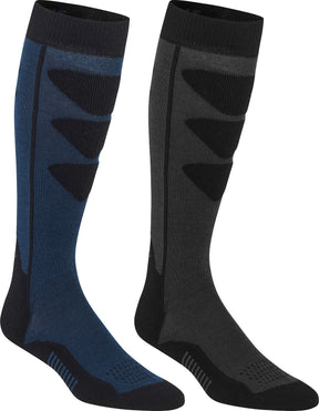 Bula 2pk Alpine Ski Sock Skisokker Herre - Black / Navy - Black Navy