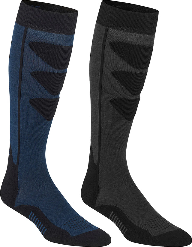 Bula 2pk Alpine Ski Sock Skisokker Herre - Black / Navy - Black Navy