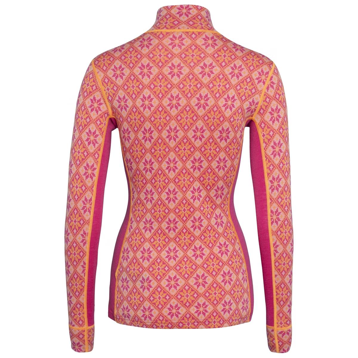 Kari Traa Rose Half-Zip Plus Size Skiundertrøje Dame - Berry Pink -