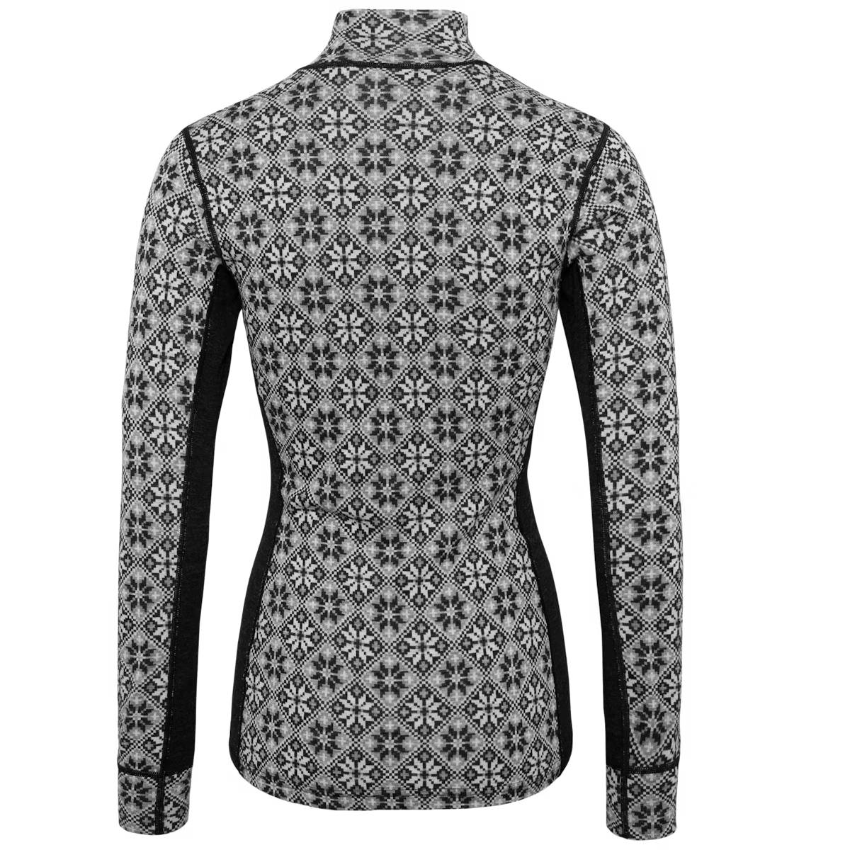 Kari Traa Rose Half-Zip Plus Size Skiundertrøje Dame - Black -