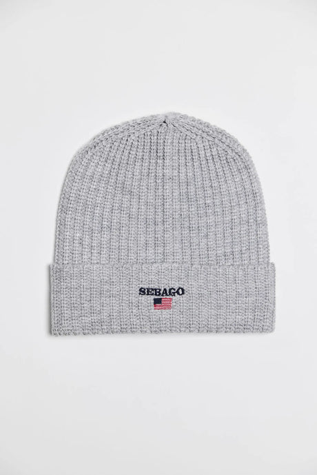 Sebago Draft Ribbed Beanie Strikhue Dame / Herre - Grey Melange One-size