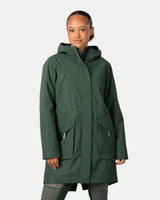 Kari Traa Mona Parka Vinterfrakke Dame – Thyme Green