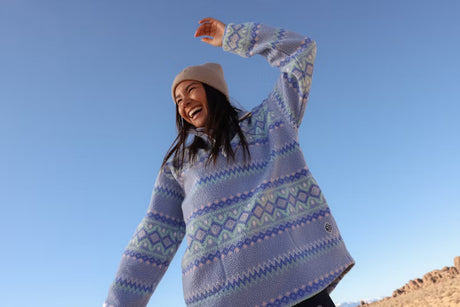 Kari Traa Ruthie Midlayer Half Zip Fleecetrøje Dame - Iris -