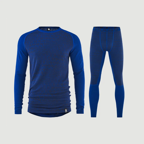 Bula Geo Merino Wool Crew Skiundertøj Sæt Herre - Lapis - XL