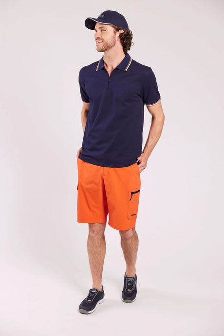 Sebago Ketch Performance Polo Pique T-shirt Herre - Navy -
