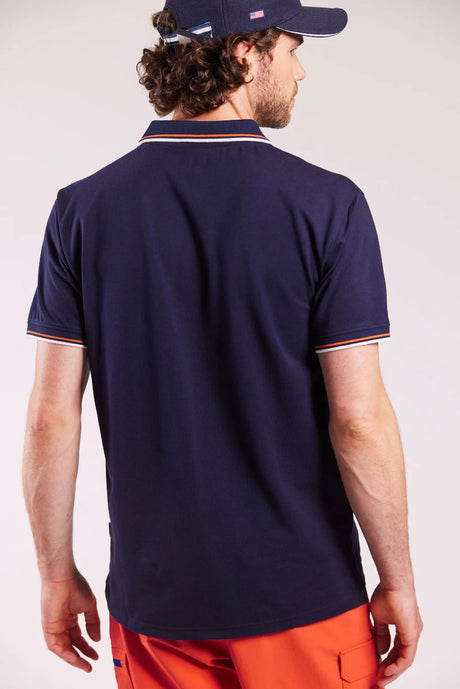 Sebago Ketch Performance Polo Pique T-shirt Herre - Navy -