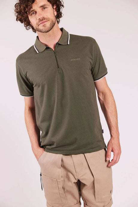 Sebago Ketch Performance Polo Pique T-shirt Herre - Dark Sage -