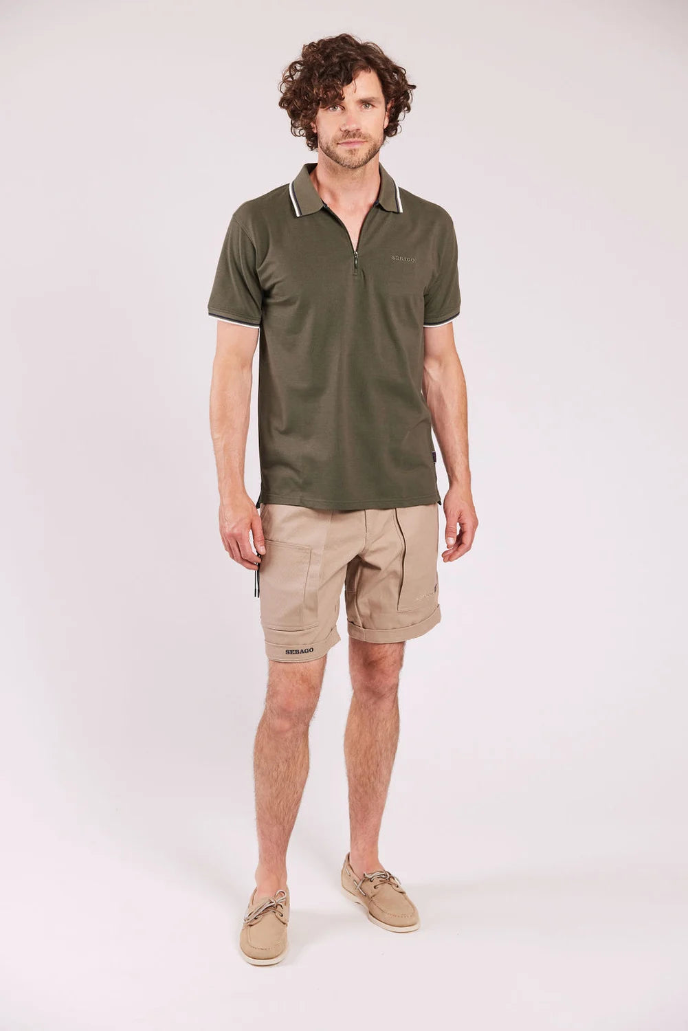 Sebago Ketch Performance Polo Pique T-shirt Herre - Dark Sage -
